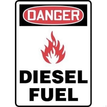 Accuform OSHA DANGER CHEMICAL SIGN DIESEL MTDX081XV MTDX081XV